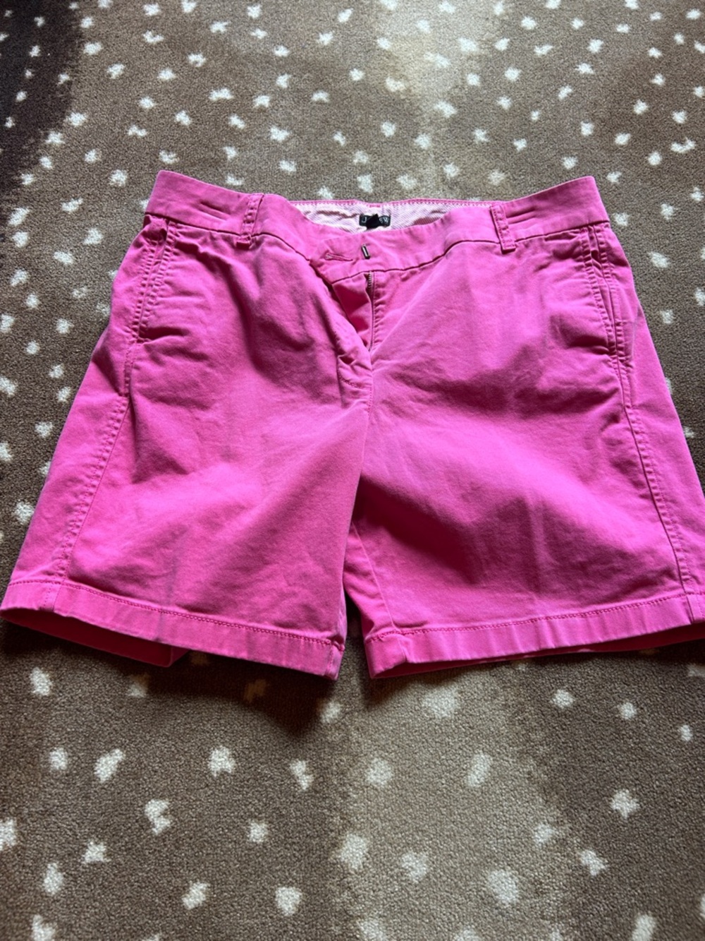 J. Crew Bright Pink Cotton Bermuda Shorts